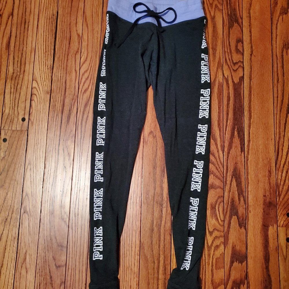 NWOT! VS PINK Charcoal Gray Yoga Leggings Xs